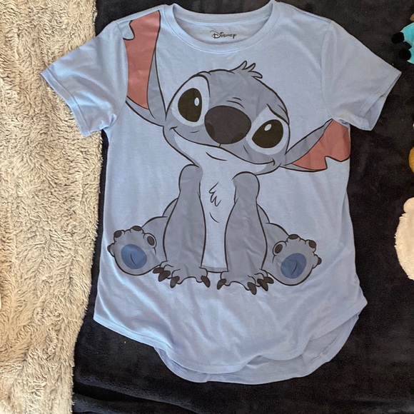 Light blue stitch shirt, large, beans is Disney, brand new never worn - Picture 1 of 3